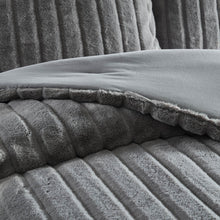 Load image into Gallery viewer, Cascade Charcoal Duvet Set