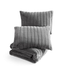 Load image into Gallery viewer, Cascade Charcoal Duvet Set