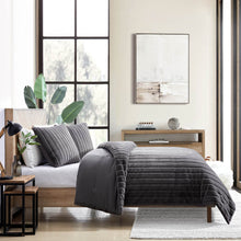 Load image into Gallery viewer, Cascade Charcoal Duvet Set