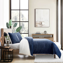 Load image into Gallery viewer, Jacob Navy Comforter Set