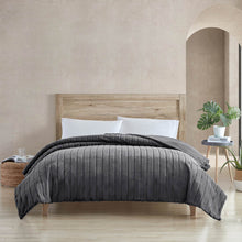 Load image into Gallery viewer, Cascade Charcoal Blanket